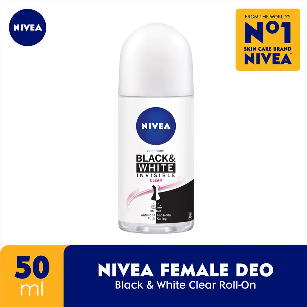 Nivea Deodorant Invisible Black & White Roll-On 50ml (Female)